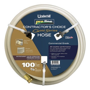 Underhill 3/4 in. ProLine Hose Gold 100 ft. L 125 PSI 500 PSI Burst Strength