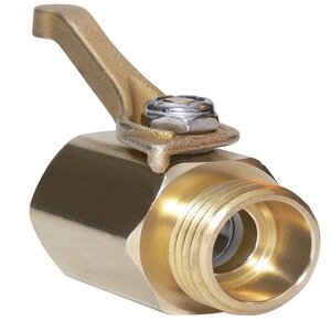 Underhill BRASS HIGHFLOW CONTROL VALVE 3/4 HOSE THREAD