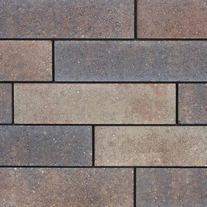 Unilock Lineo Dimensional Stone Wall Block 4 pc. Random Bundle Charcoal (29.93 sq.ft./pallet)