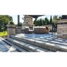 Unilock Brussels Fullnose Coping Midnight Charcoal 6 in. x 12 in. 7 cm (96 ln. ft./pallet)(0.5 ln. ft./ pc)