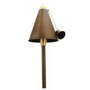 Unique Islander Tiki Light Weathered Brass No Lamp