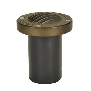 Unique Nova Star Grate In-Ground Light Brass Housing Weathered Brass No Lamp 25 ft. Lead