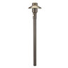 Unique Mercury4 Area Light Weathered Brass No Lamp 25 ft. Wire Lead