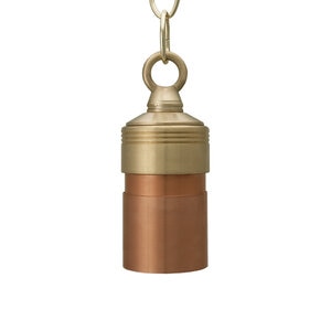 Unique LANCASTER HANGING LIGHT WITH CHAIN NO BULB COPPER