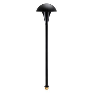 Vista Small 4 in. Mushroom Path Light Black No Lamp
