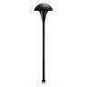 Vista Small 4 in. Mushroom Path Light Black No Lamp