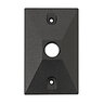 Vista Rectangular Wall Canopy Black