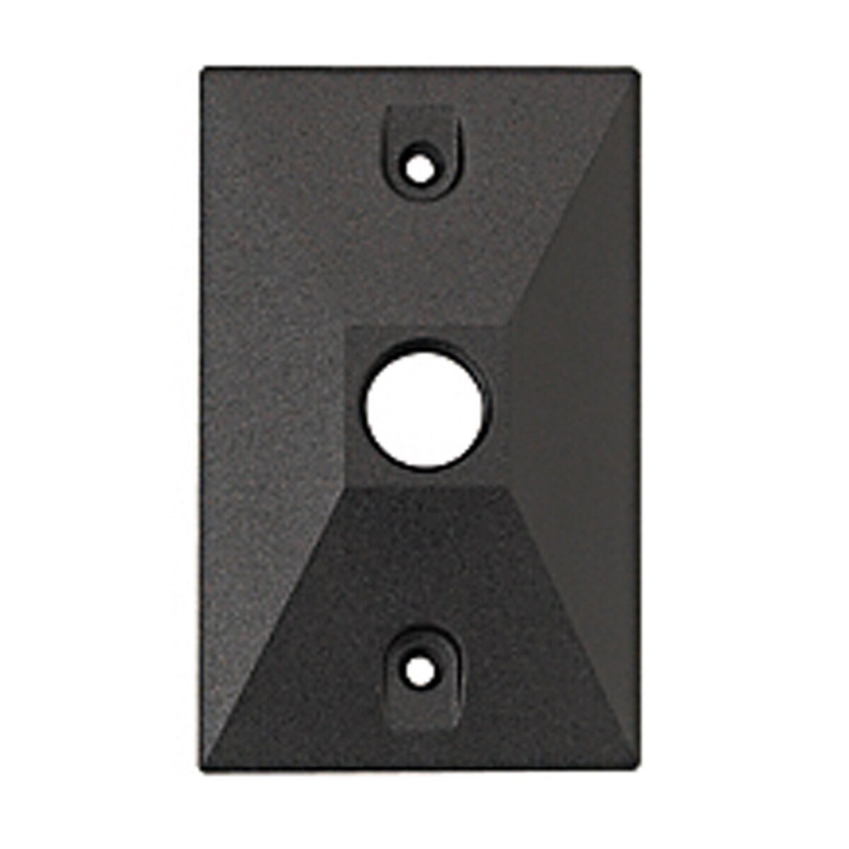 Vista Rectangular Wall Canopy Black | SiteOne CA