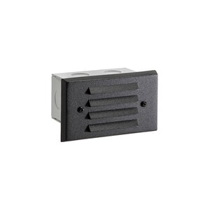 Vista Recessed Brick Light Black No Lamp
