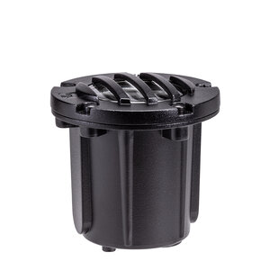 Vista Arch Well Light w/ Louver Black No Lamp