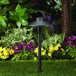 Vista Ground Mount Path Light Black 6507 2.5W LED 18 in. Stem