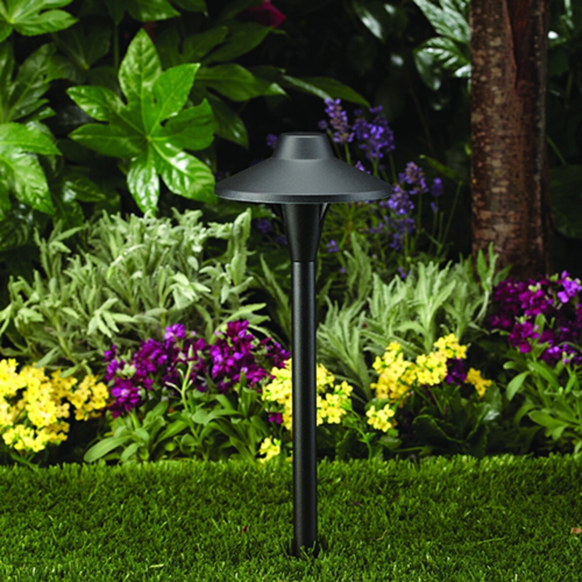 Vista Ground Mount Path Light Black 6507 2.5W LED 18 in. Stem | SiteOne CA