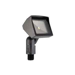 Vista Ground Mount LED Compact Flood Light Black 5105 3W 2950K Frosted Lens