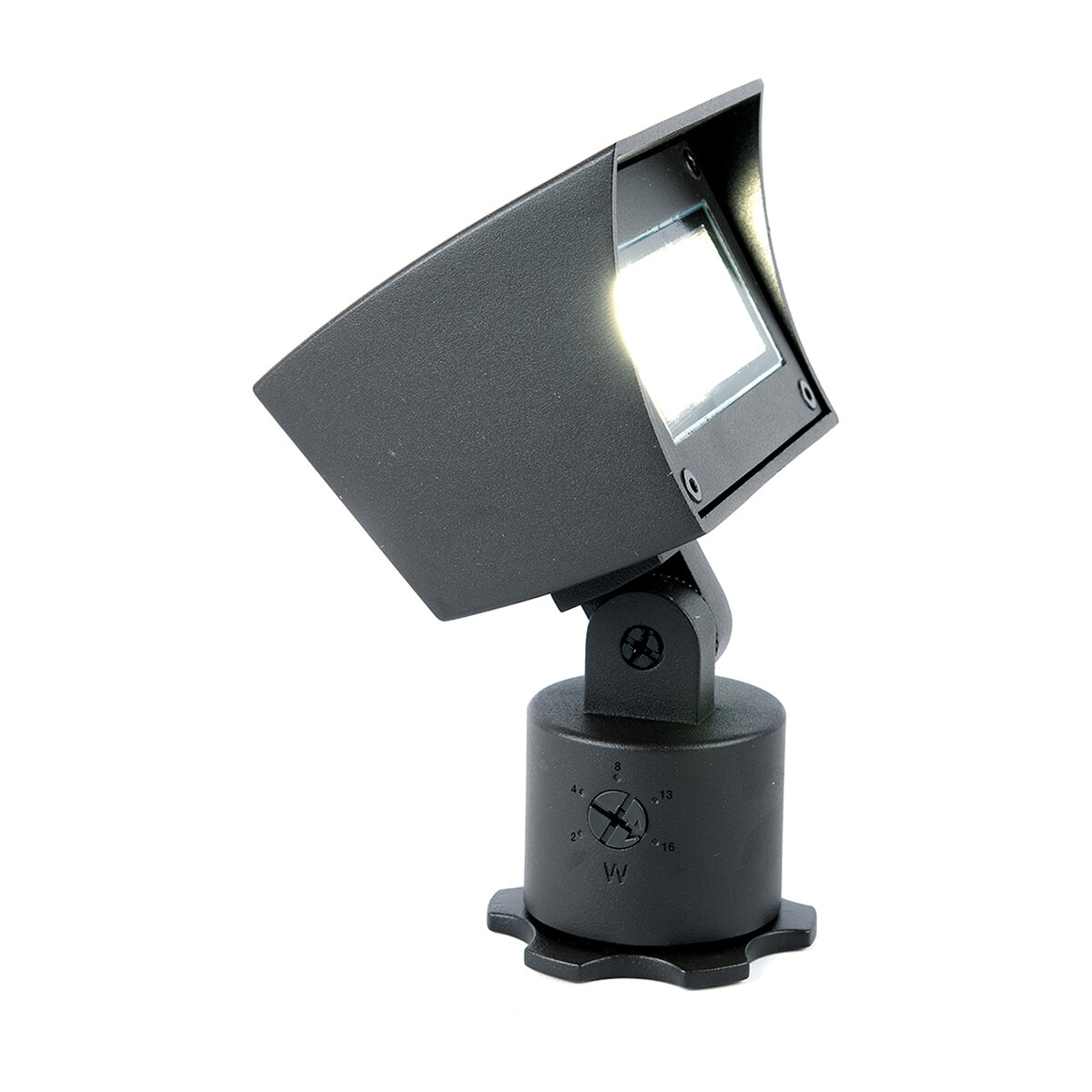 WAC ALUMINUM FLOOD LIGHT BLACK FINISH 16W 3000K LED | SiteOne CA