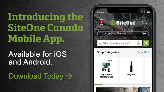 The SiteOne Canada Mobile App