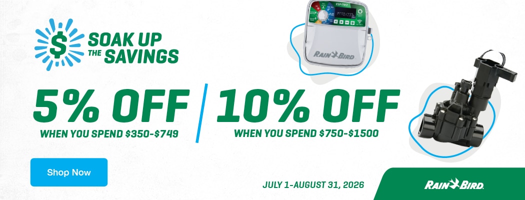 Save up to 10% on Rain Bird