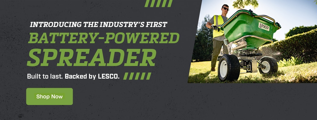 LESCO battery-powered spreader
