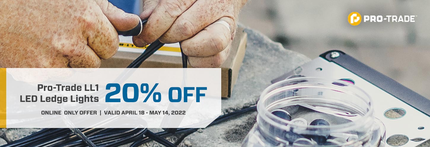 Save 20% On Pro-Trade Ledge Lights