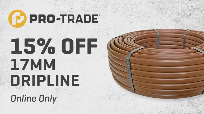 Save 10% on Pro-Trade Dripline